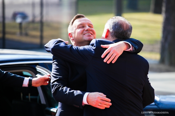 Prezydent Polski Andrzej Duda i prezydent Słowacji Andrej Kiska